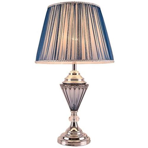 Table Lamps Modern American Luxury Crystal Table Lamp Bedroom Bedside Lamp Blue Crystal Warm Living Room Table Lamp,H63CMW36CM Table Lamps Desk Lamps Reading Lamps