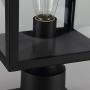 Smeike Outdoor Post Light Fixtures, 1-Light Exterior Post Light Fixtures, Outdoor Post Lantern with 3-Inch Pier Mount Base, Black Finish with Clear Glass