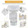 Solar Motion Sensor Security Light, Outdoor Flood Light, 1500LM 5000K, IP65 Waterproof, 3 Adjustable Heads Light with 2 Modes Automatic and Permanent on, for Backyards, Patios, Garages, Entryways Solar Motion Sensor Security Light, Outdoor Flood Light, 1500LM 5000K, IP65 Waterproof, 3 Adjustable Heads Light with 2 Modes Automatic and Permanent on, for Backyards, Patios, Garages, Entryways