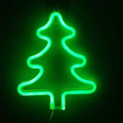 Orgrimmar Neon Light Christmas Tree LED Neon Signs Decorative Wall Light Battery and USB Powered Night Light for Bedroom, Bar, Wedding, Christmas Decoration (Christmas Tree)