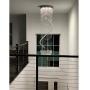 Chandelier Modern Crystal Raindrop Chandelier Lighting Flush Mount LED Ceiling Light Fixture Pendant Lamp for Dining Room Bathroom Bedroom Livingroom (Crystal chandeliers5)