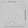 MYGOTO Blue Star Shaped Neon Signs,Led Safety Art Wall Decorative Lights Neon Lights Night Table Lamp with Battery Powered/USB for Kids Gift, Baby Room,Wedding,Party,Christmas,Decoration (Blue Star)