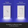 Single - SnapPower SwitchLight - LED Night Light - for Single-Pole Light Switches - Light Switch Plate with LED Night Lights - Adjust Brightness - Auto On/Off Sensor - (Toggle, White)