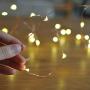 Sanniu Led Fairy Lights, Mini 3AAA Battery Powered Copper Wire Starry Fairy Lights, Battery Operated Lights for Bedroom, Christmas, Parties, Wedding, Centerpiece, Decoration (5m/16ft Warm White)