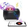 Nebula Projector lights- 2020 Star Ocean Wave Starry Projection Atmosphere Light with Bluetooth Speaker,TF Card Play-32 Modes Night Light for Bedroom/Wedding/Party/Holiday/Gift (Black)