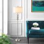 WINGBO 63” Metal LED Free Standing Floor Lamp with Stacked Ball Contemporary, Transitional for Bedrooms, Living Room, Office, Reading Mercury Silver
