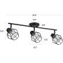NOMA Track Lighting | Adjustable Ceiling Light Fixture | Perfect for Kitchen, Hallway, Dining Room, Bedroom and Bathroom | Oil Rubbed Bronze, 3-Light NOMA Track Lighting | Adjustable Ceiling Light Fixture | Perfect for Kitchen, Hallway, Dining Room, Bedroom and Bathroom | Oil Rubbed Bronze, 3-Light