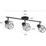 NOMA Track Lighting | Adjustable Ceiling Light Fixture | Perfect for Kitchen, Hallway, Dining Room, Bedroom and Bathroom | Oil Rubbed Bronze, 3-Light