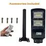 2 Pack Solar Street Light, 4000LM LED Solar Power Street Lamp Outdoor Dusk to Dawn for Parking Lot, Yard, Garage and Garden