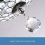 Crystal Modern Ceiling Fan-Remote Control Home Decoration Living Room Dinner Room Simple LED Mute Electric Fans Chandeliers 4 Stainless Steel Blades 44 Inch Crystal Modern Ceiling Fan-Remote Control Home Decoration Living Room Dinner Room Simple LED Mute Electric Fans Chandeliers 4 Stainless Steel Blades 44 Inch
