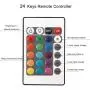 Battery Powered LED Strip Lights, 9.8ft 24-Keys Remote Controlled, DIY Indoor and Outdoor Decoration.