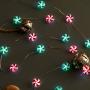 XIWU Christmas Candy String Lights 10ft 40LEDs Sweet String Lights Battery Operated with The Remote &Timer for Bedroom Indoor Outdoor Warm White Ambiance Lighting for Patio Wedding Christmas Décor