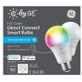 C by GE Full Color Direct Connect Smart LED Bulbs (2 A19 Color Changing Light Bulbs), 60W Replacement, 2-Pack, Bluetooth/Wi-Fi Light Bulb, Smart Light Bulb Works with Alexa + Google Home Without Hub