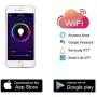 Cantonape Alexa and WiFi Controlled Floor Lamp, Soft Light Minimalist Floor Lamp Brown Fabric Shade with 2 RGB Color LED Smart Bulbs