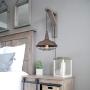 AXILAND Farmhouse Industrial Lighting Fixture Plug in Pendant Metal Hanging Lights