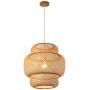 Nordic Simple And Modern Chandelier Handmade Bamboo Weaving Pendant Light Creative Personality Hanging Lamp Living Room Bedroom Dining Room Suspend Light
