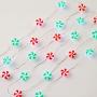 XIWU Christmas Candy String Lights 10ft 40LEDs Sweet String Lights Battery Operated with The Remote &Timer for Bedroom Indoor Outdoor Warm White Ambiance Lighting for Patio Wedding Christmas Décor