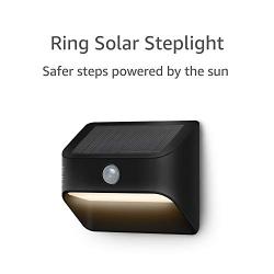 Ring Solar Steplight -- Outdoor Motion-Sensor Security Light, Black (Ring Bridge required)