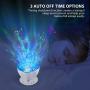 Ocean Wave Projector, 12 LED Night Light Lamp with Adjustable Lightness Remote Control Timer 8 Lighting Modes Music Speaker Light Night Light Projector for Baby Kids Adult Bedroom Sleep Gift