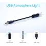USB Star Night Light, 2 Packs, Romantic Car Roof Lights, Aevdor Adjustable USB Night Light for Bedroom, Car, Party, Ceiling and More - Plug and Play (1 Red & 1 Violet Blue)