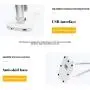 OSMUMDA ZL-306,Dimmable LED Desk Lamp with USB Charging Port, Folding Reading Light with UL AC Adapter, Touch adjustable Table lamp, Used in living room, bedroom, office