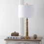 JONATHAN Y JYL3032A Blanche 28.7'' Resin LED Lamp Traditional,Classic for Bedroom, Living Room, Office, College Dorm, Coffee Table, Bookcase, Antique Gold