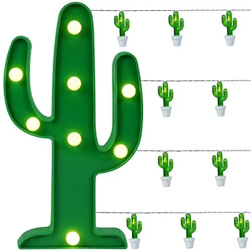 Mudder 2 Pieces LED Cactus Light Night Table Lamp Light Cactus String Lights Battery Cactus Lights for Kids Room Bedroom Holiday Parties Weddings Garden Decorations Mudder 2 Pieces LED Cactus Light Night Table Lamp Light Cactus String Lights Battery Cactus Lights for Kids Room Bedroom Holiday Parties Weddings Garden Decorations