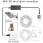 Charkee Led Lights for Bedroom 50ft, 2 Rolls of 25ft Led Light Strips with Remote and Power Supply for Bedroom, Room, Kitchen, Decoration