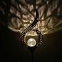 Homeimpro Outdoor Solar Lights Garden Crackle Glass Globe Stake Lights,Waterproof LED Lights for Garden,Lawn,Patio or Courtyard