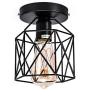 Licperron Semi-Flush Mount Ceiling Light E26 E27 Retro Black Industrial Ceiling Light Fixture for Porch Hallway Kitchen Farmhouse Lighting 2 Pack Licperron Semi-Flush Mount Ceiling Light E26 E27 Retro Black Industrial Ceiling Light Fixture for Porch Hallway Kitchen Farmhouse Lighting 2 Pack