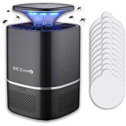 BEZANO Mosquito Killer - Fruit Fly Trap Indoor for Mosquitoes, Bugs, Gnats, and Insects - Blue Light Insect Killer with 12 Sticky Glue Boards