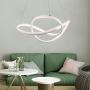 LightInTheBox Modern Chic LED Ring Chandelier Ceiling Pendant Light Hung Light Painting Lamp Fixture for Living Room Bedroom Dinning Room(Cold White)