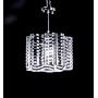 Top Lighting 1-Light Chrome Finish Metal Shade Chandelier Hanging Pendant Ceiling Lamp Fixture