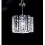 Top Lighting 1-Light Chrome Finish Metal Shade Chandelier Hanging Pendant Ceiling Lamp Fixture