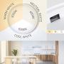 12 Inch 20W Flush Mount LED Ceiling Light, 2000 LM, Round Flush Mount Ceiling Lamp Fixture for Bedroom, Living, Kitchen, Hallway, Bathroom, Stairwell, Color White, Slim, 3 Colors in 1(Non Dimmable)