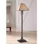 Duarte Mission Rustic Floor Lamp Oil Rubbed Bronze Tapering Square Light Mica Shade for Living Room Reading Bedroom Office - Franklin Iron Works