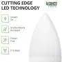 Sunco Lighting 6 Pack B11 LED Candelabra Bulb, Dusk-to-Dawn, 5W=40W, 4000K Cool White, 450 LM, E12 Base, Outdoor Decorative Light for Sconces - UL