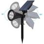 T-SUN Solar Spotlights LED Outdoor Wall Light, IP65 Waterproof, Auto-on at Night/Auto-Off by Day, 180°Angle Adjustable for Tree, Patio, Yard, Garden, Driveway, Stairs, Pool Area (Green-2pack)