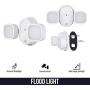 Wasserstein 2-in-1 Floodlight Compatible with Nest Cam IQ Outdoor - Ideal Solution to Mount, and Complement Your Nest Cam IQ Outdoor (White) (Nest Cam IQ Outdoor NOT Included)