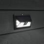 Mr Beams Solar Wedge Plus 24 LED Security Outdoor Motion Sensor Wall Light, 2 pack, Black, 2 Count