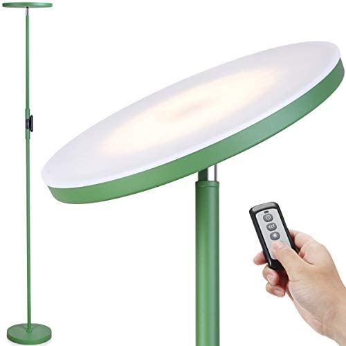 Floor Lamp-Joofo LED Floor Lamp with 3 Color Tempearatures&Stepless Dimming ,2400 Lumens,Adjustable Floor Standing Light with Remote for Living Room Bedroom Office (Avocado Green)