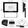 MEIKEE LED Flood Light , 35W 4Pack Bright LED Work Light with Plug, 3500LM LED Security Light, IP66 Waterproof Outdoor Security Lights 5000K Natural White Light Flood Light for Yard, Garden, Stadium