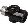 Onite E26 to 2 Outlet Light Socket Splitter Adapter Black, 2-Pack