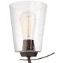 Merriman Bronze Chandelier 28'' Wide Industrial Clear Seeded Glass 5-Light Fixture for Dining Room House Foyer Kitchen Island Entryway Bedroom - Franklin Iron Works
