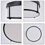 SOTTAE 2-Light Flush Mount Ceiling Light Fixture,Black Frame and White Glass Drum Shade Light,Ceiling Light Fixture for Closet Kitchen Bathroom Foyer Stairs Laundry and Bedroom
