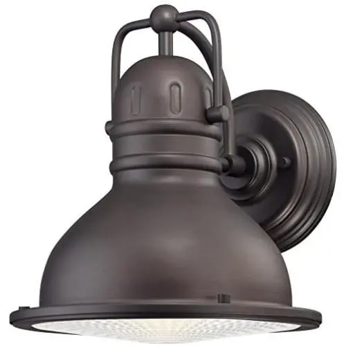 Westinghouse Lighting 6204600 Orson One-Light LED Outdoor Wall Fixture, Oil Rubbed Bronze Finish with Clear Prismatic Lens Westinghouse Lighting 6204600 Orson One-Light LED Outdoor Wall Fixture, Oil Rubbed Bronze Finish with Clear Prismatic Lens