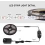 Lepro Strip Light Kit, 16.4ft Rope Light, Flexible, 300 LEDs SMD 2835, Dimmable LED Tape, for Home, Kitchen, Under Cabinet, Bedroom, Daylight White