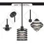 VINLUZ One Light Indoor Modern Pendant Lighting Black Finish Chandeliers Rustic Farmhouse Ceiling Light Fixtures Hanging for Kitchen Island Dining Room