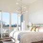 Dellemade Sputnik Chandelier 6-Light Ceiling Light Globe Pendant Lamp for Bedroom, Living Room, Dining Room, Chrome Silver