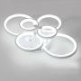 TFCFL LED Ceiling Light, 6 Heads Modern Flush Mount Chandelier Stepless Dimming Acrylic Lampshade with Remote Control for Dining Room Bedroom Kitchen Light Fixtures 100W